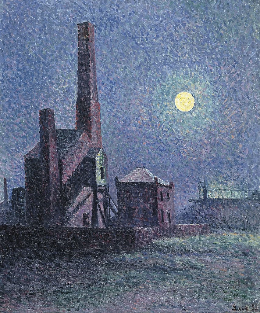 Fabbrica al chiaro di luna - Museo Nacional Thyssen, Bornemisza